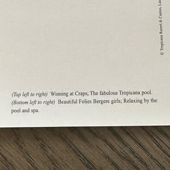 TROPICANA Las Vegas Nevada NV Multi View Postcard Vintage retro collecto… - Picture 6 of 7
